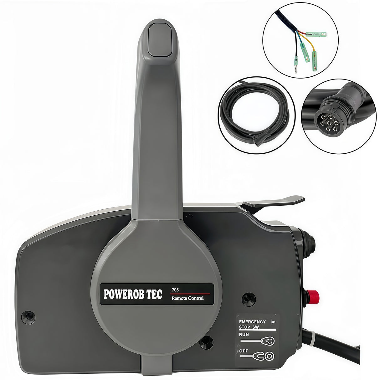 Yamaha Outboard Motor New Remote Control Box 703-48230-14N Side Mounted 7PIN PUSH