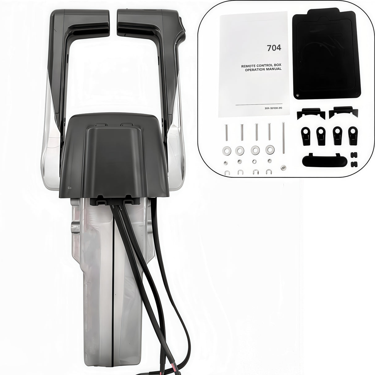 Yamaha Outboard Motor Remote Control Box 704-48207-22 Top Mounted Dual PUSH