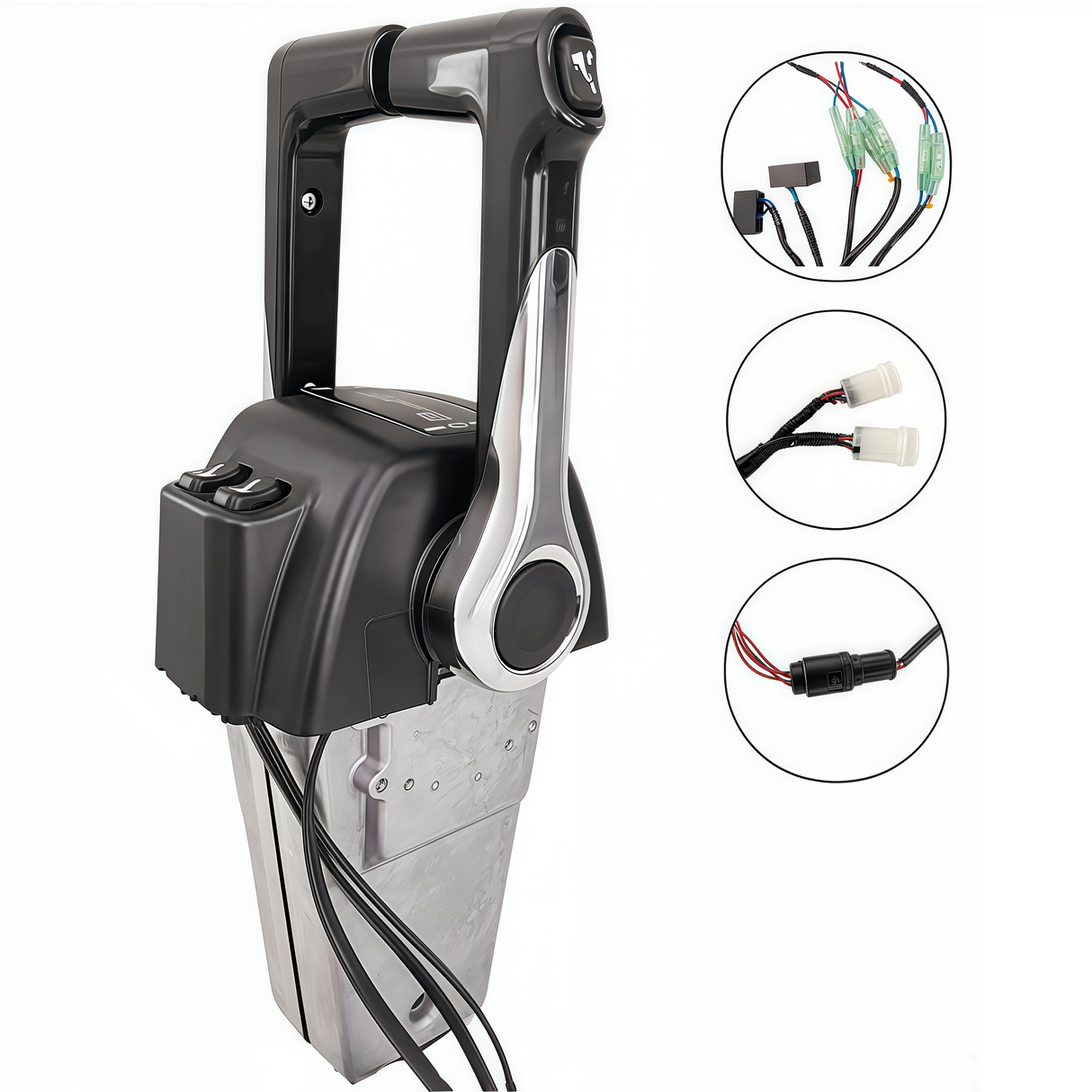 Yamaha Outboard Motor Remote Control Box 704-48207-22 Top Mounted Dual PUSH