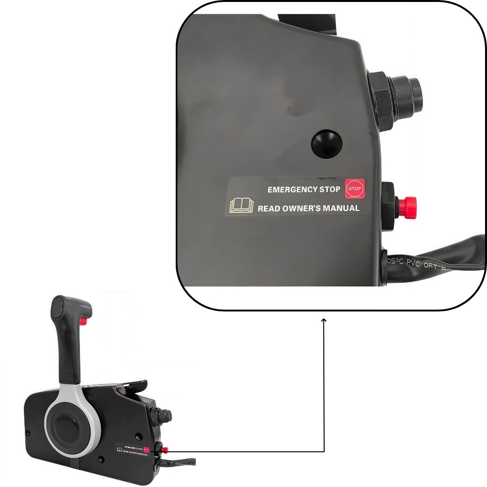 Suzuki Outboard Motor Remote 67200-91J20 - Machanical Side Mount