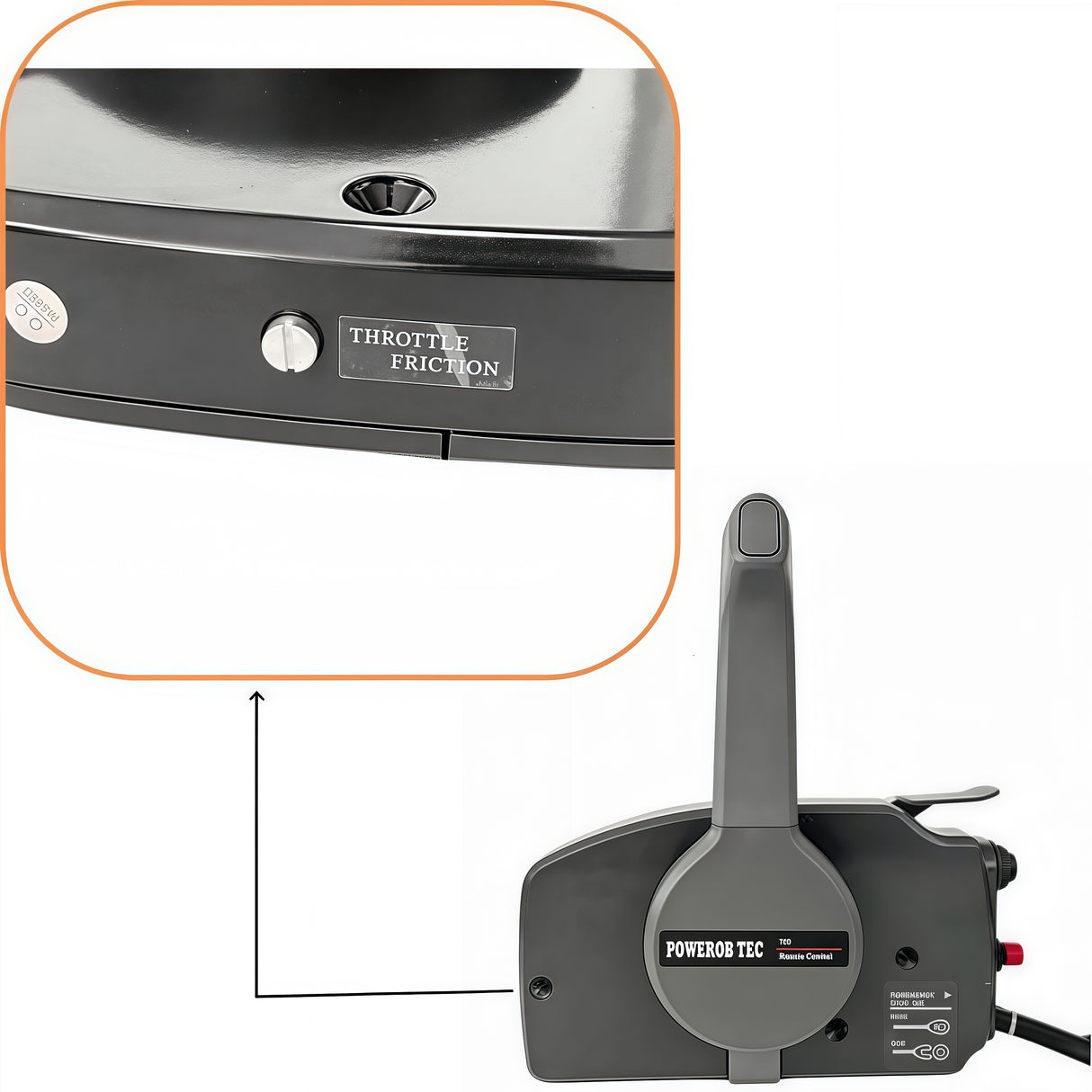 Yamaha Outboard Motor New Remote Control Box 703-48230-14N Side Mounted 7PIN PUSH