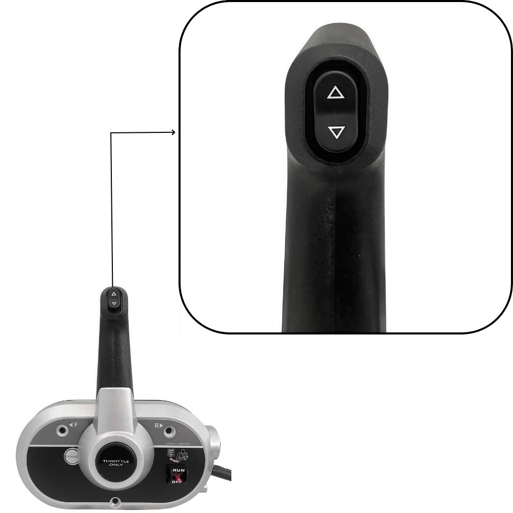 Mercury Outboard Motor Remote Control Box 8M0103452 Side Mounted Pull Right Hand Mirror Image