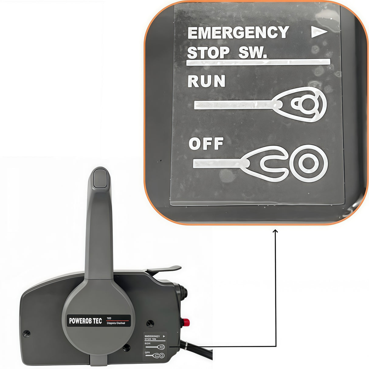 Yamaha Outboard Motor New Remote Control Box 703-48230-14N Side Mounted 7PIN PUSH