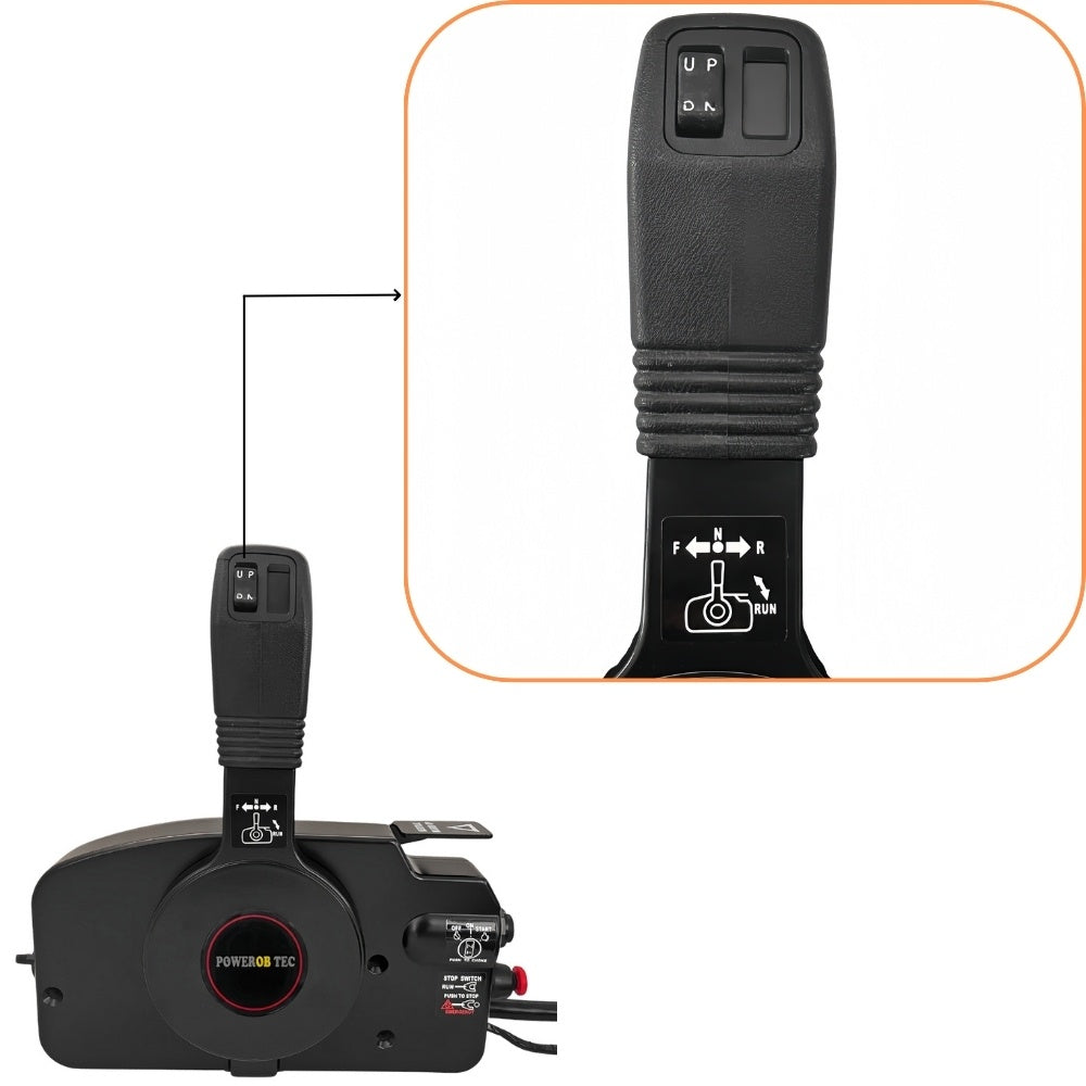 Tohatsu Outboard Motor Remote Control Box 3ACQ84330-01 Side Mounted 10PIN PUSH