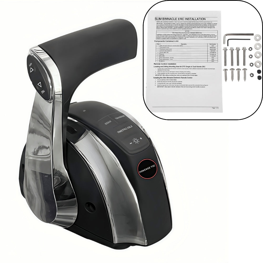 Mercury Outboard Motor Remote 8M0079291 Electronic Control Box ERC DTS SIim Console Control Single Engine