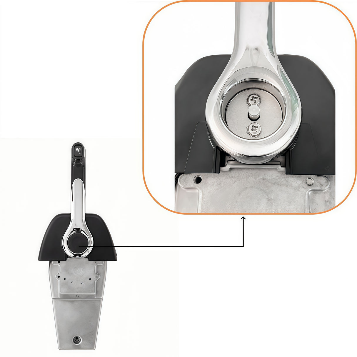 Yamaha Outboard Motor Remote Control Box 704-48205-P1 Top Mounted Single PUSH