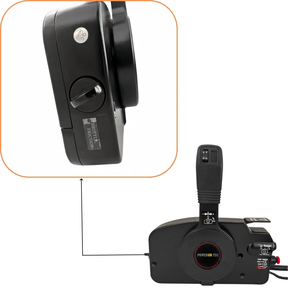 Tohatsu Outboard Motor Remote Control Box 3ACQ84330-01 Side Mounted 10PIN PUSH