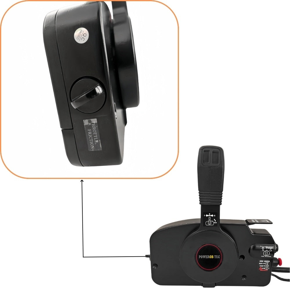 Tohatsu Outboard Motor Remote Control Box 3GFQ84340-01 Side Mounted 10PIN PUSH