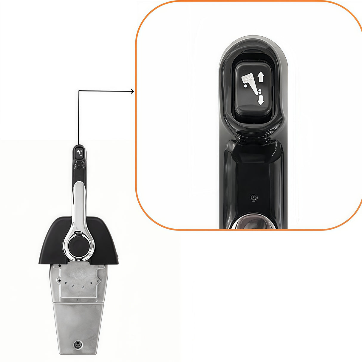 Yamaha Outboard Motor Remote Control Box 704-48205-P1 Top Mounted Single PUSH