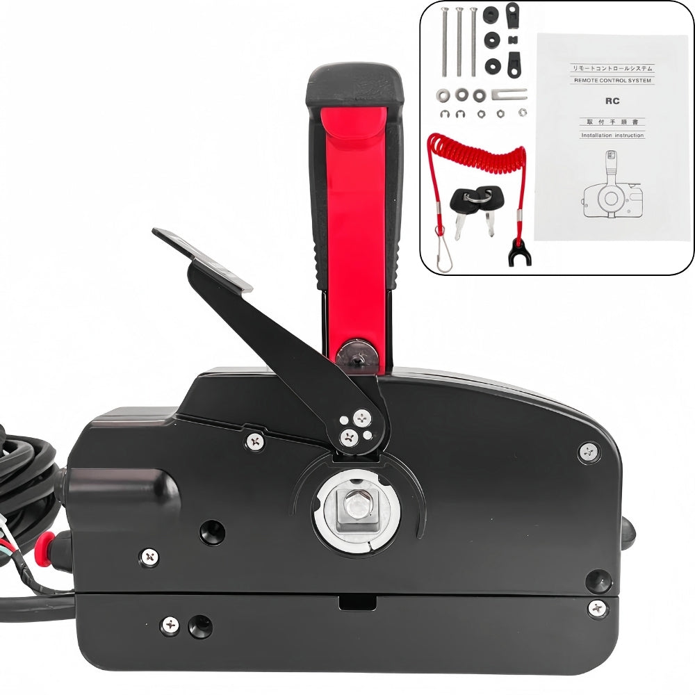 Tohatsu Outboard Motor Remote Control Box 3ACQ84330-01 Side Mounted 10PIN PUSH