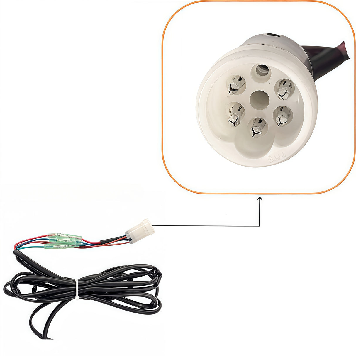 Yamaha Outboard Motor Remote Control Box 704-48205-P1 Top Mounted Single PUSH