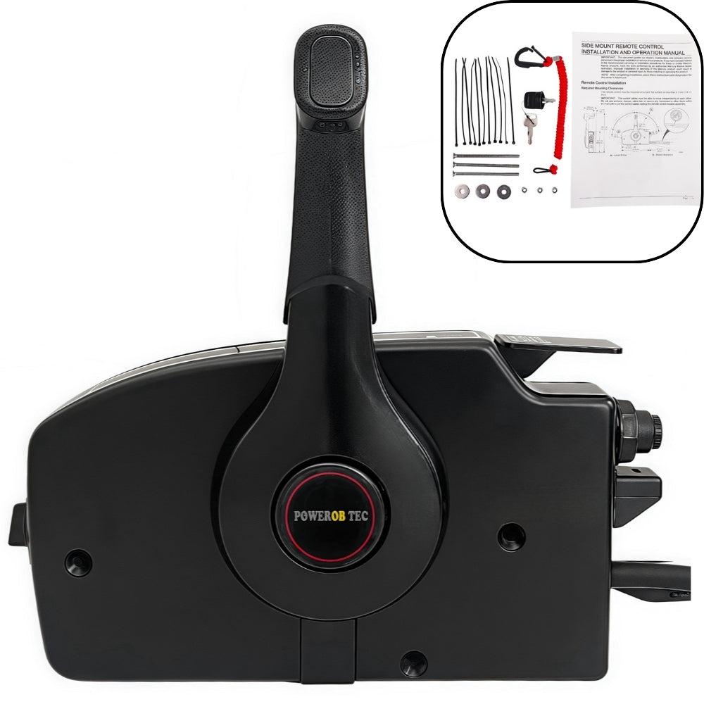 Mercury Outboard Motor Remote Control Box 881170A16 Side Mounted Pull Right Hand Mirror Image