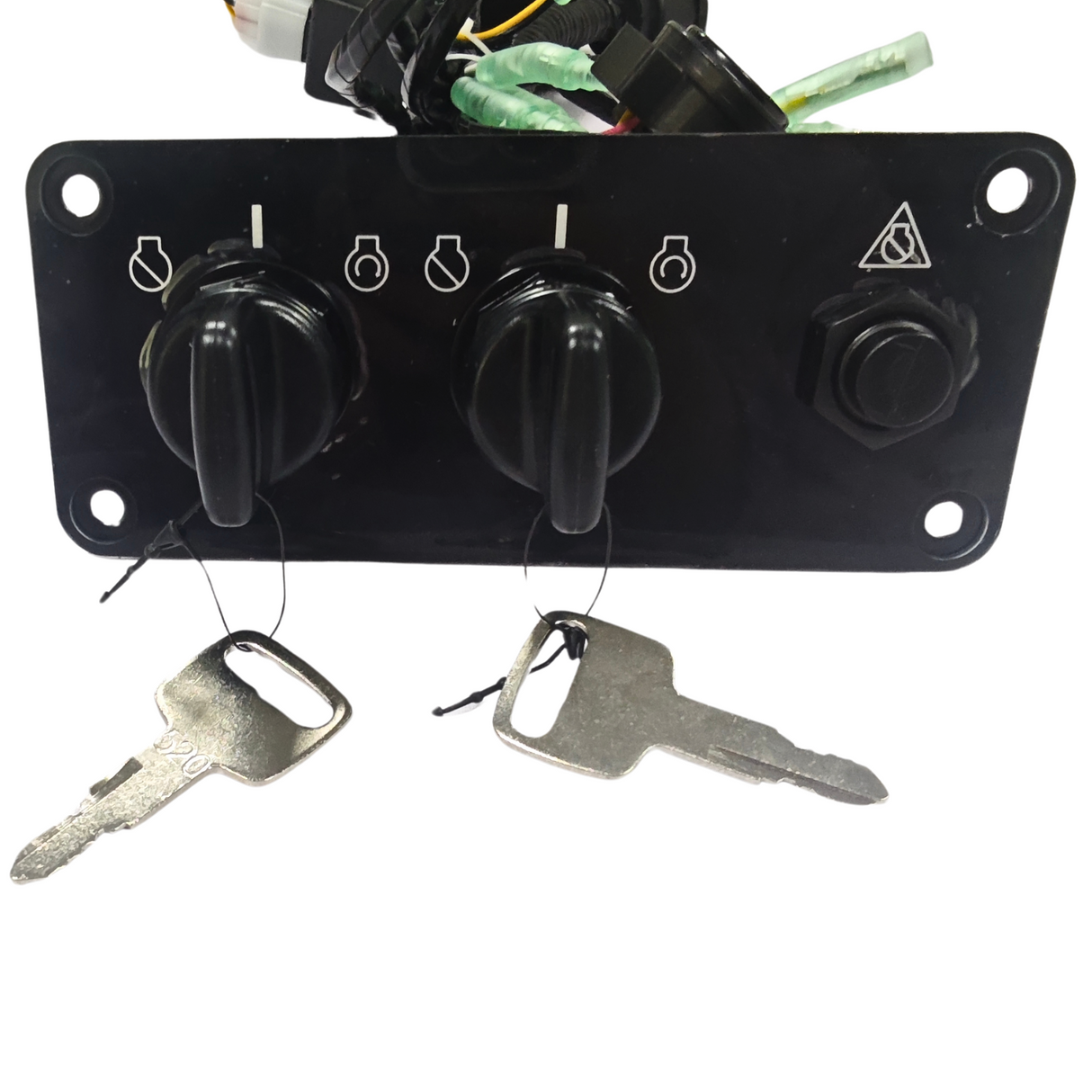 6Y8-82570-04 Dual Twin Engine Ignition & Key Switch Panel Assembly for Yamaha Outboard