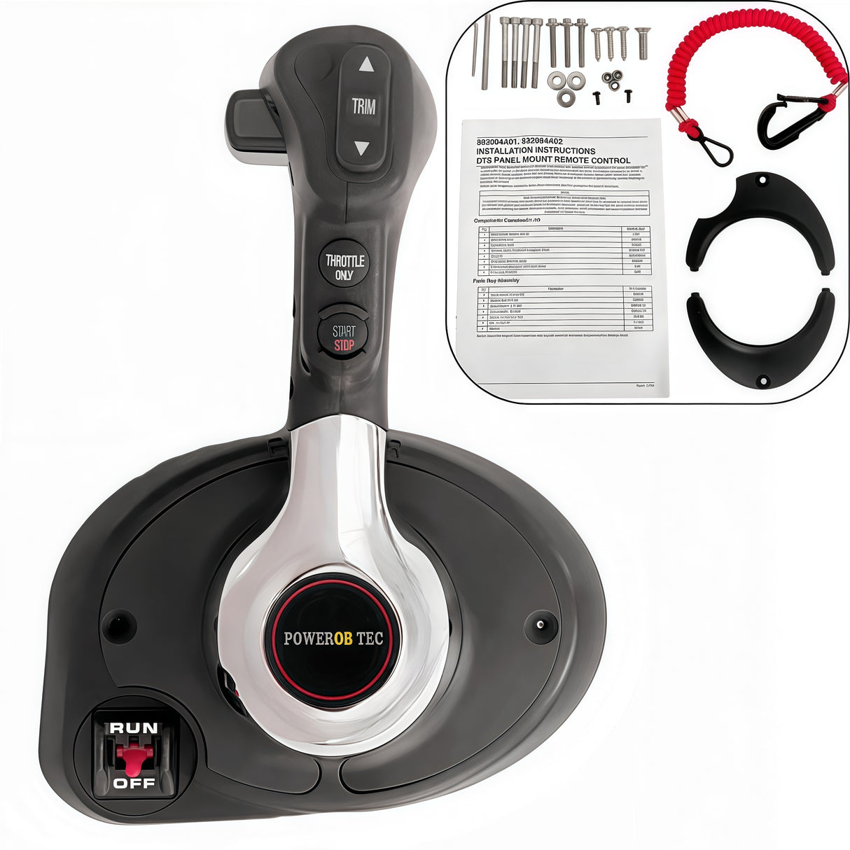 Mercury Outboard Motor Remote 892984A02 Smartcraft Concealed Electronic Remote Single