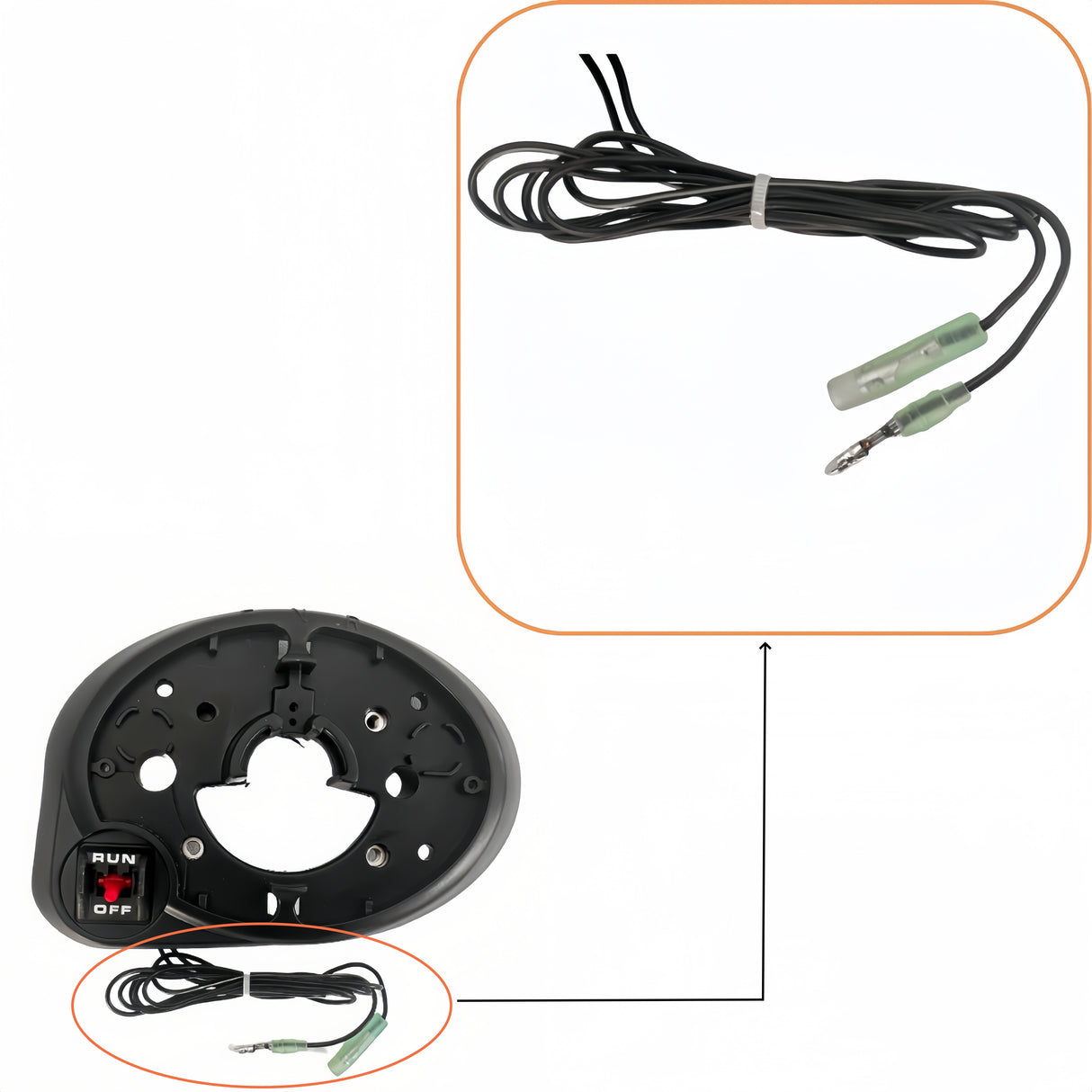 Mercury Outboard Motor Remote 892984A02 Smartcraft Concealed Electronic Remote Single
