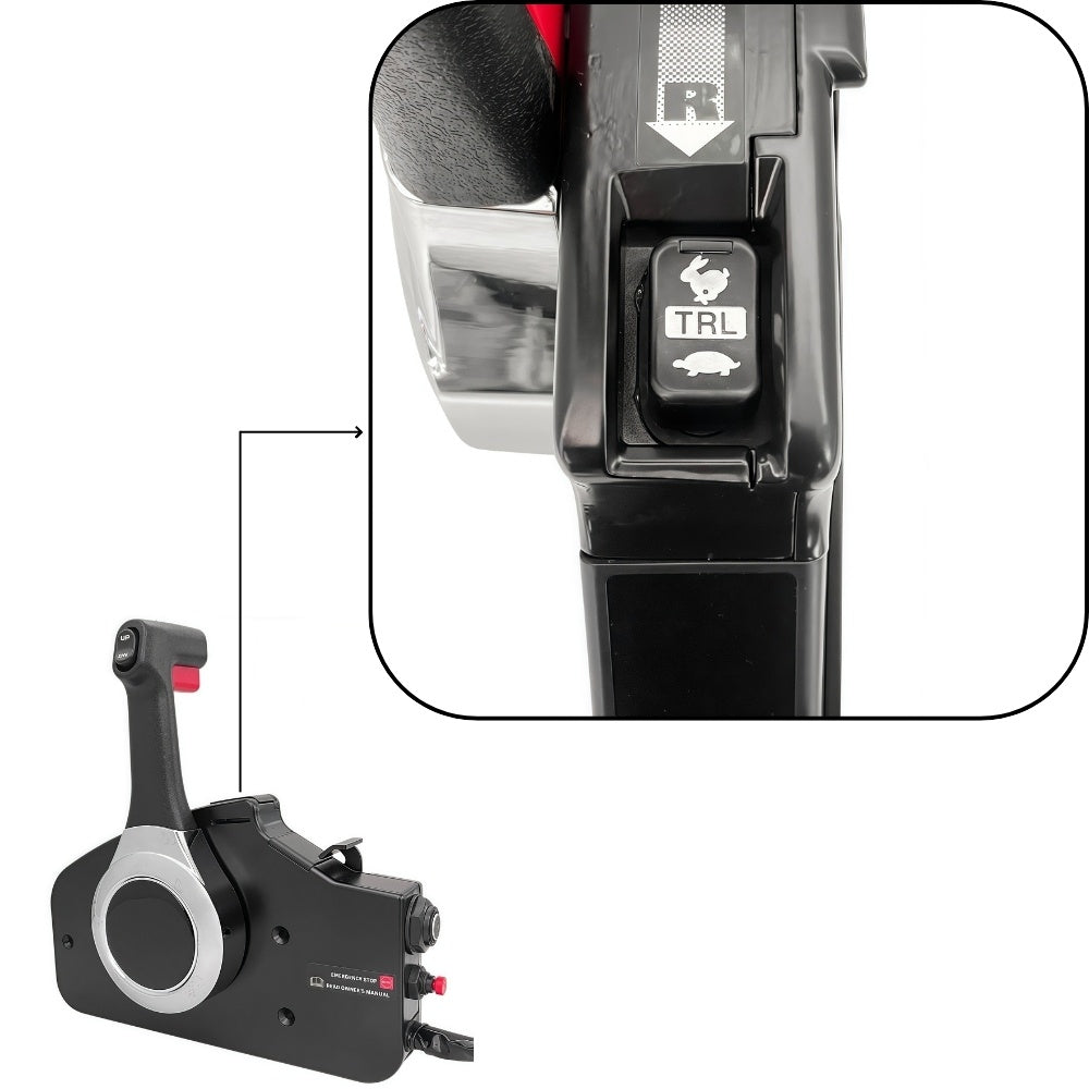 Honda Outboard Motor Remote 24800-ZZ5-A22 - Machanical Side Mount