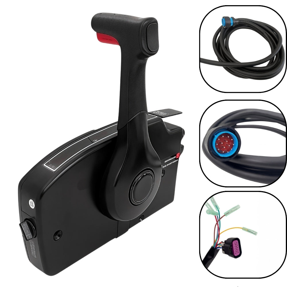 Mercury Outboard Motor Remote Control Box 881170A16 Side Mounted Pull Right Hand Mirror Image