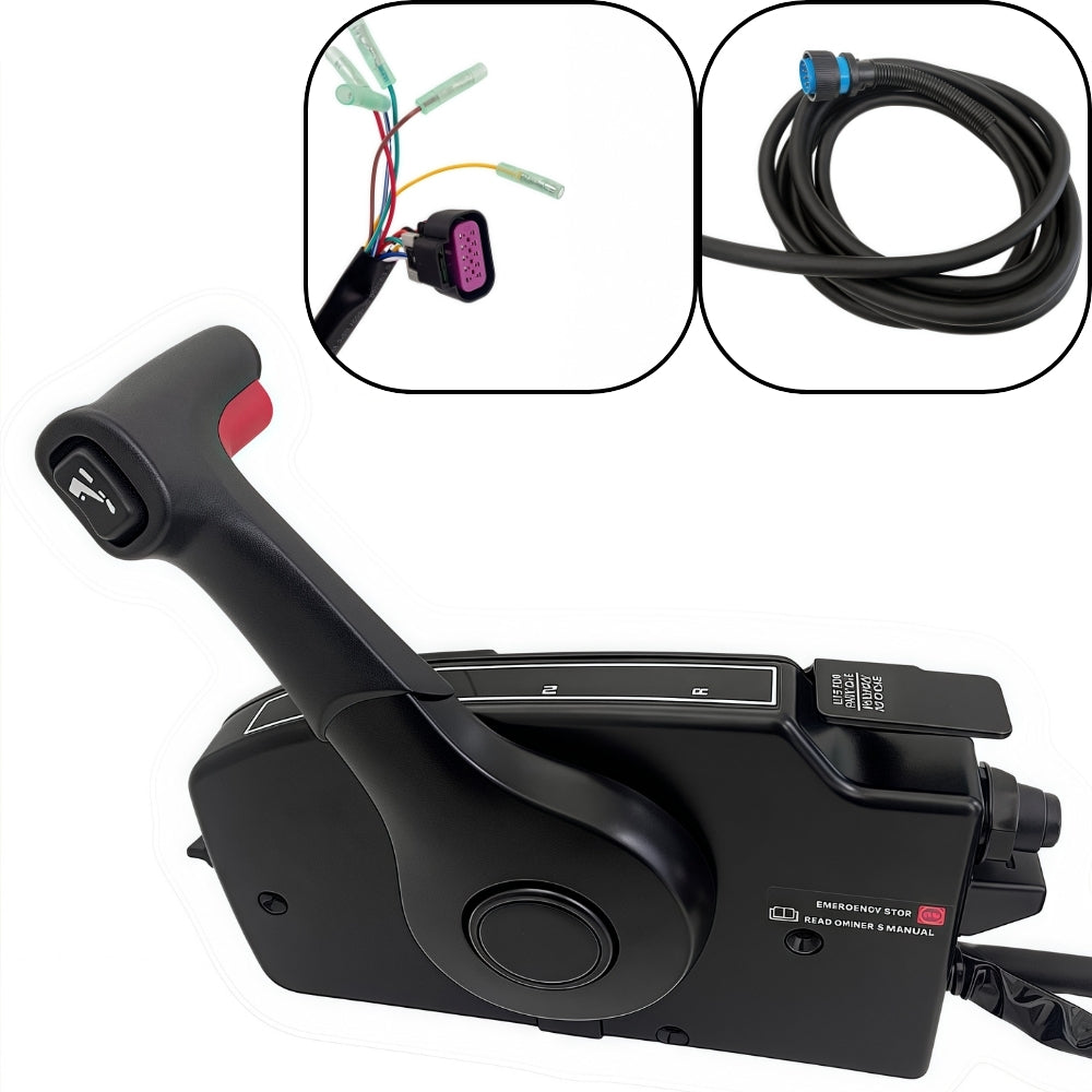 Mercury Outboard Motor Remote Control Box 881170A13 Side Mounted Pull Right Hand Mirror Image