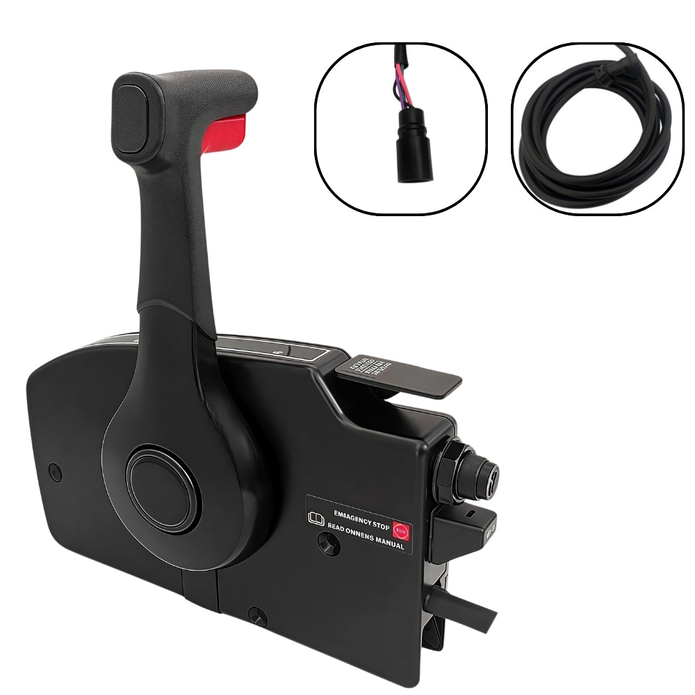 Mercury Outboard Motor Remote Control Box 881170A7 Side Mounted Pull Right Hand Mirror Image