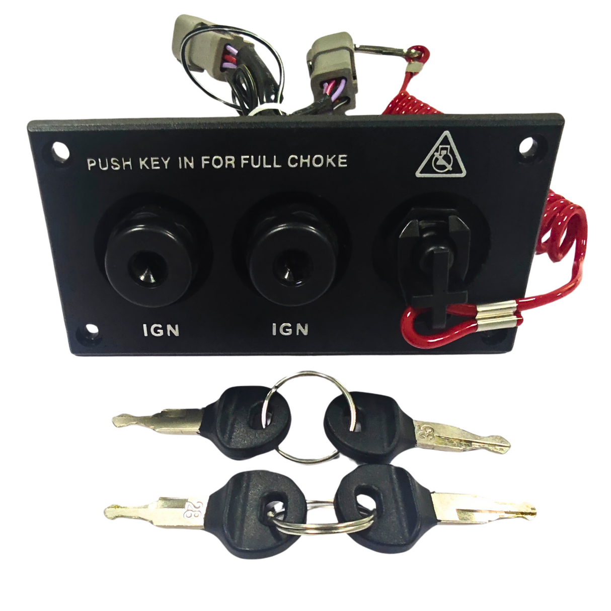 0176410 Main Dual Twin Ignition & Key Switch Panle Assembly for Johnson Evinrude BRP Outboard