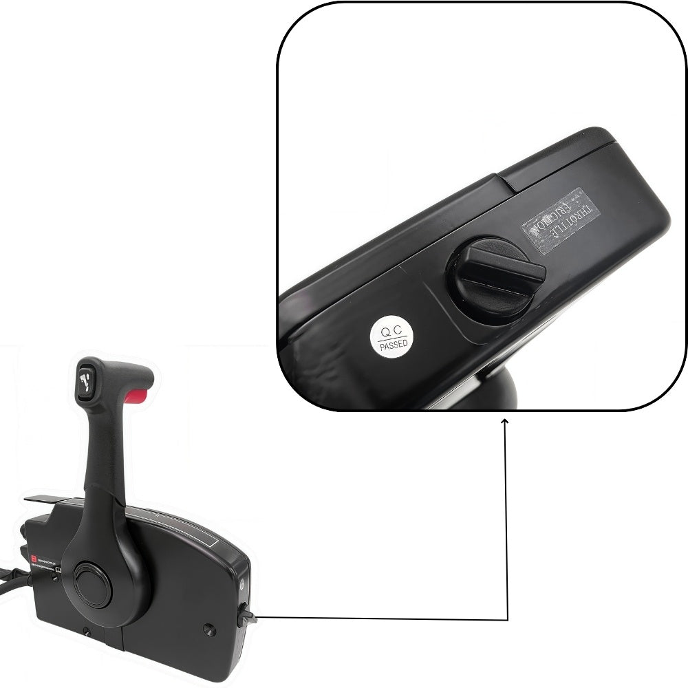 Mercury Outboard Motor Remote Control Box 881170A13-L Side Mounted Pull Left Hand Mirror Image