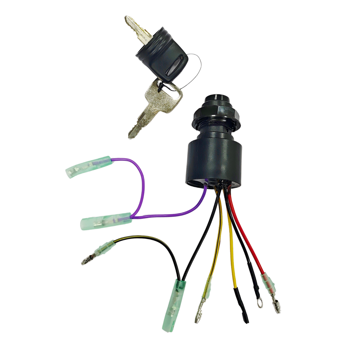 17009A5 87-17009A 5 Ignition & Key Switch Assembly for Mercury Quicksilver Outboard Push To Choke