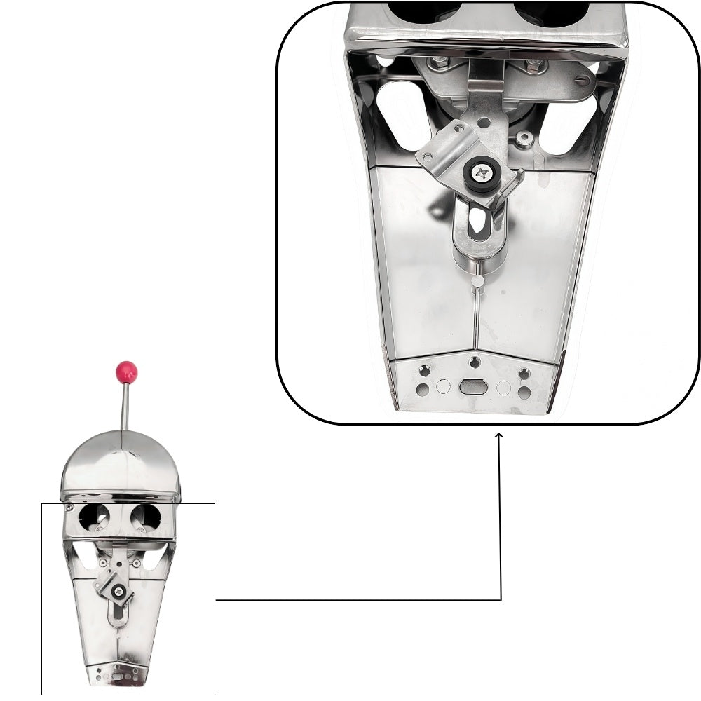 Powerob TEC All aluminum single control Top Mount Pull To Open P-103