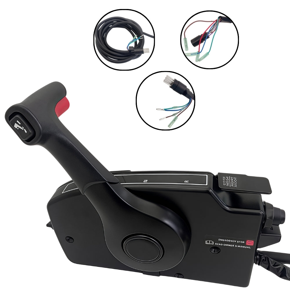 Mercury Outboard Motor Remote Control Box 881170A20 Side Mounted Pull Right Hand Mirror Image