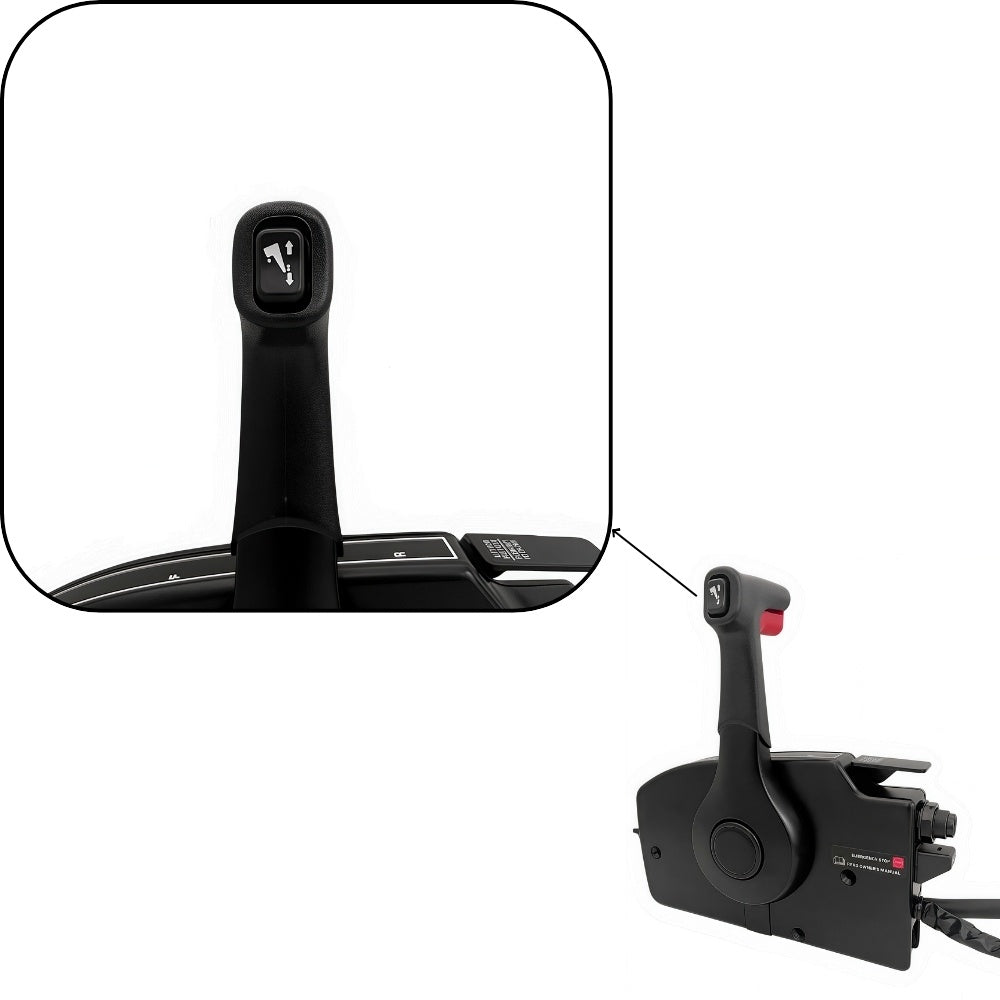 Mercury Outboard Motor Remote Control Box 881170A20 Side Mounted Pull Right Hand Mirror Image