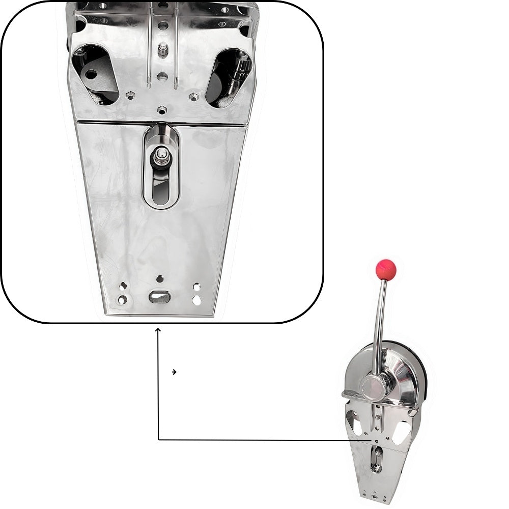 Powerob TEC All aluminum single control Top Mount Pull To Open P-103