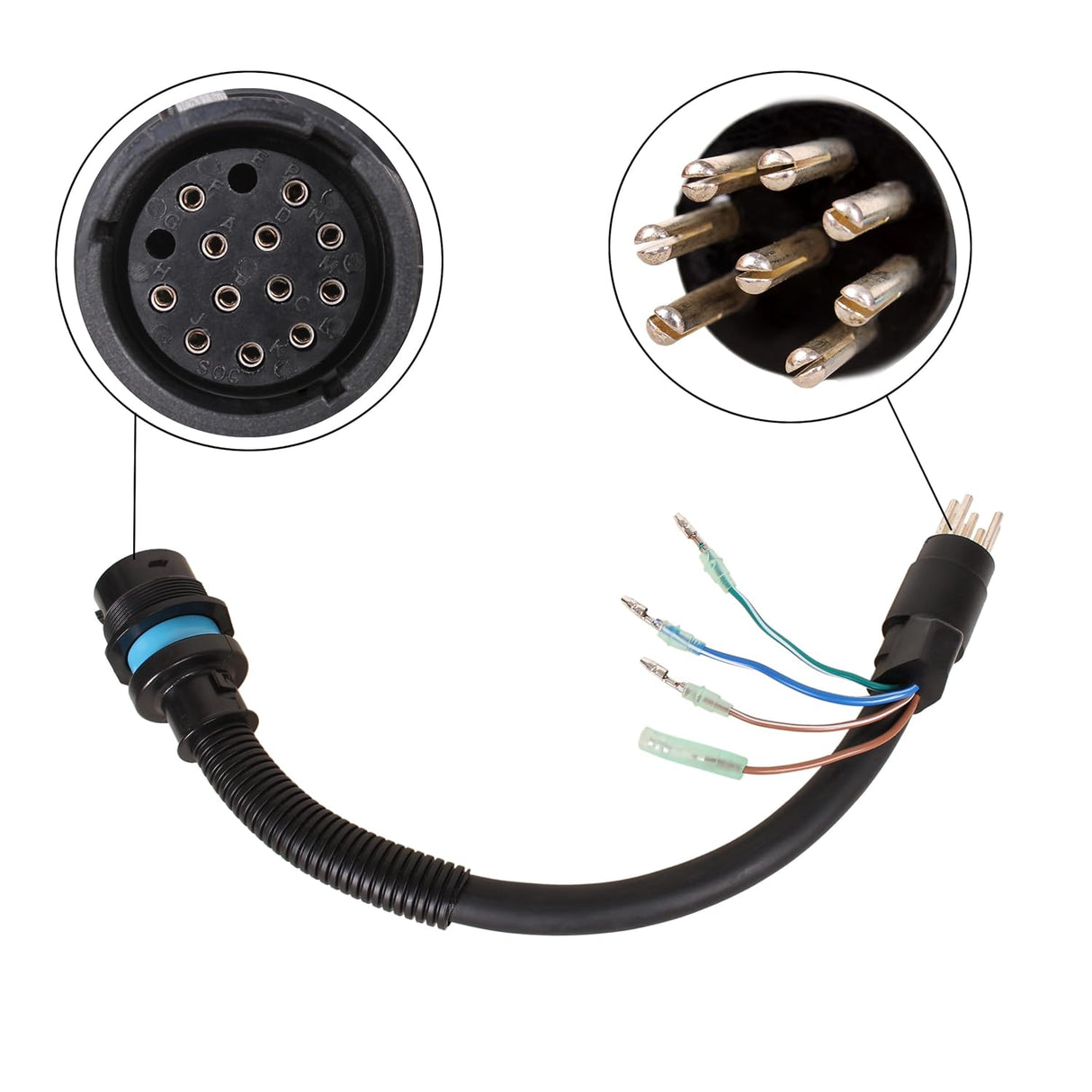 Mercury 896539T01 Adaptor Harness 14Pin Female to 8Pin Male,1ft /0.31m