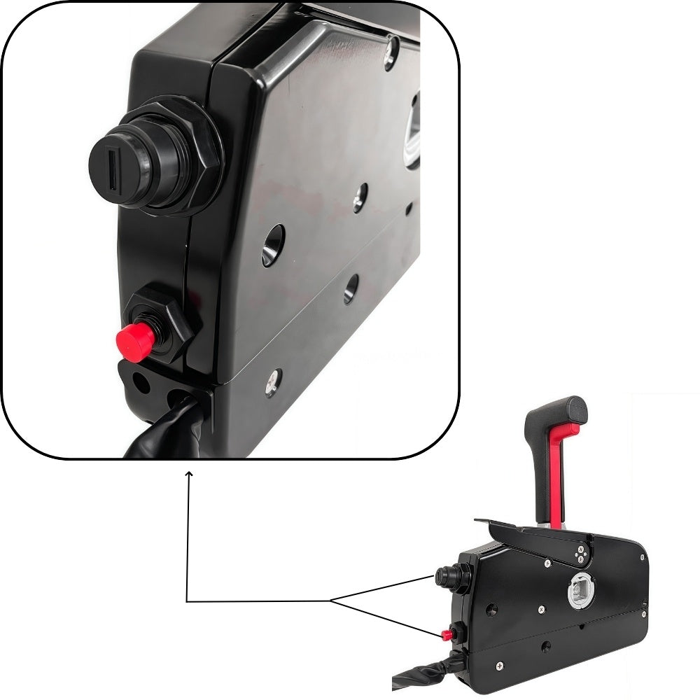 Suzuki Outboard Motor Remote 67200-93J50 - Machanical Side Mount