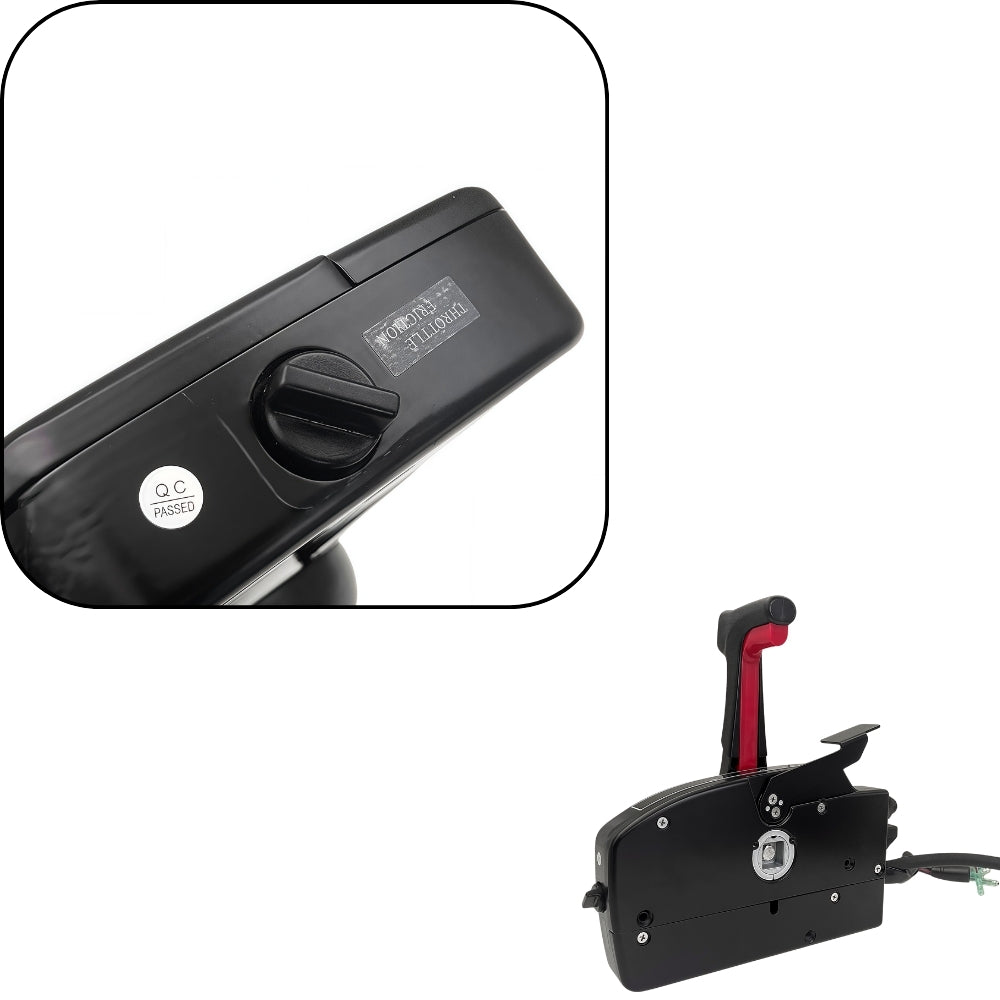 Mercury Outboard Motor Remote Control Box 881170A15-L Side Mounted Pull Left Hand Mirror Image
