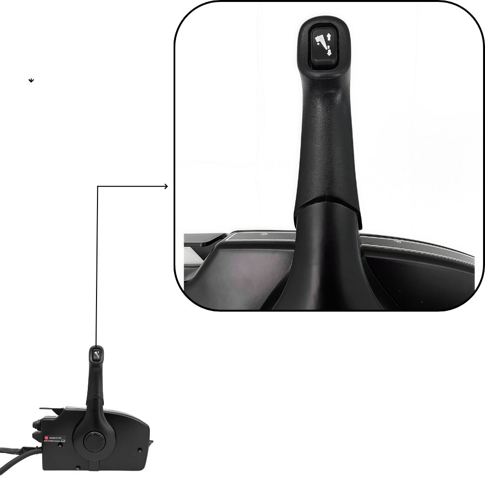 Mercury Outboard Motor Remote Control Box 881170A13-L Side Mounted Pull Left Hand Mirror Image