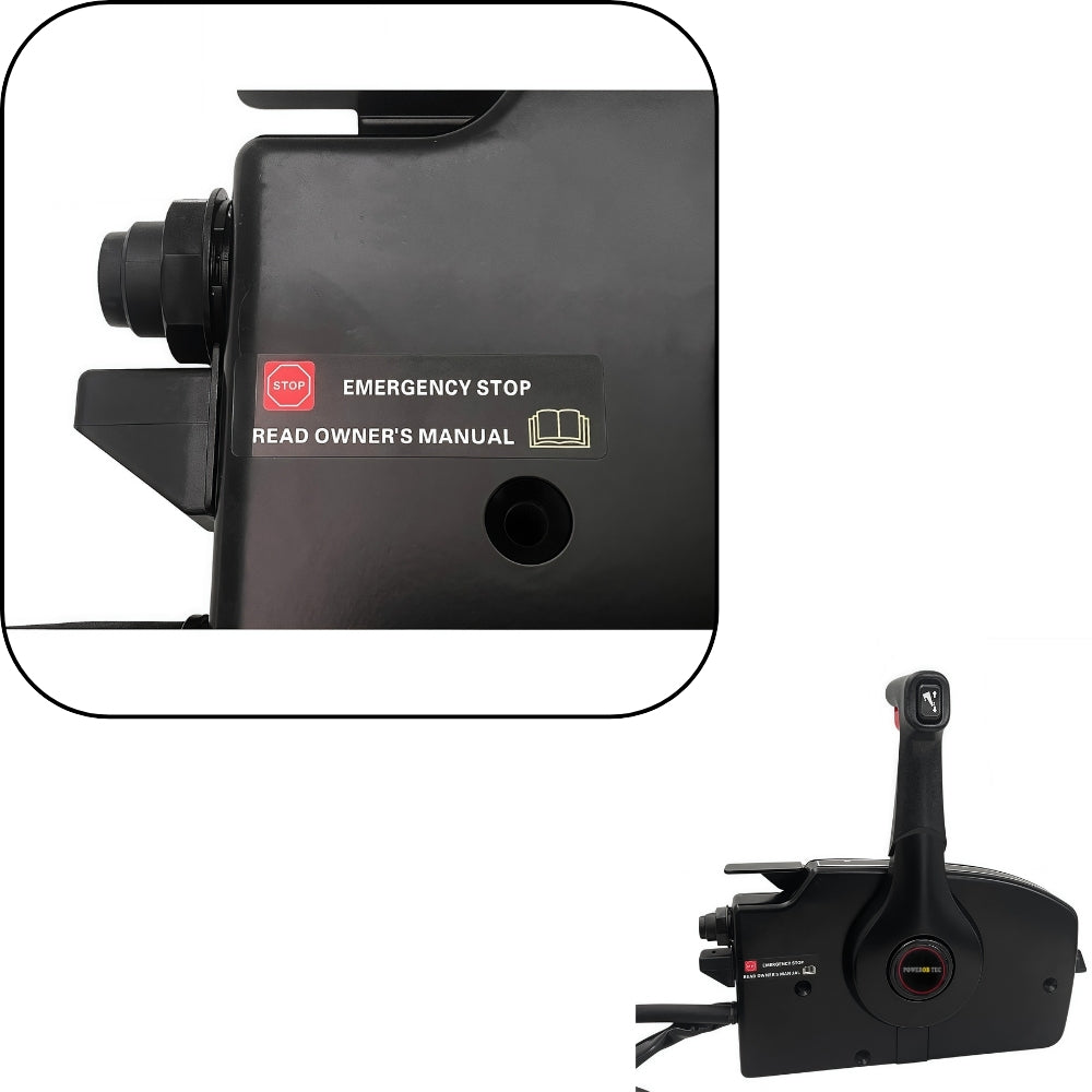 Mercury Outboard Motor Remote Control Box 881170A15-L Side Mounted Pull Left Hand Mirror Image