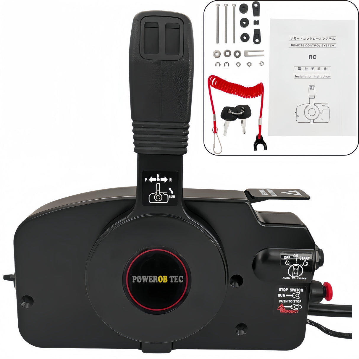 Tohatsu Outboard Motor Remote Control Box 3GFQ84340-01 Side Mounted 10PIN PUSH