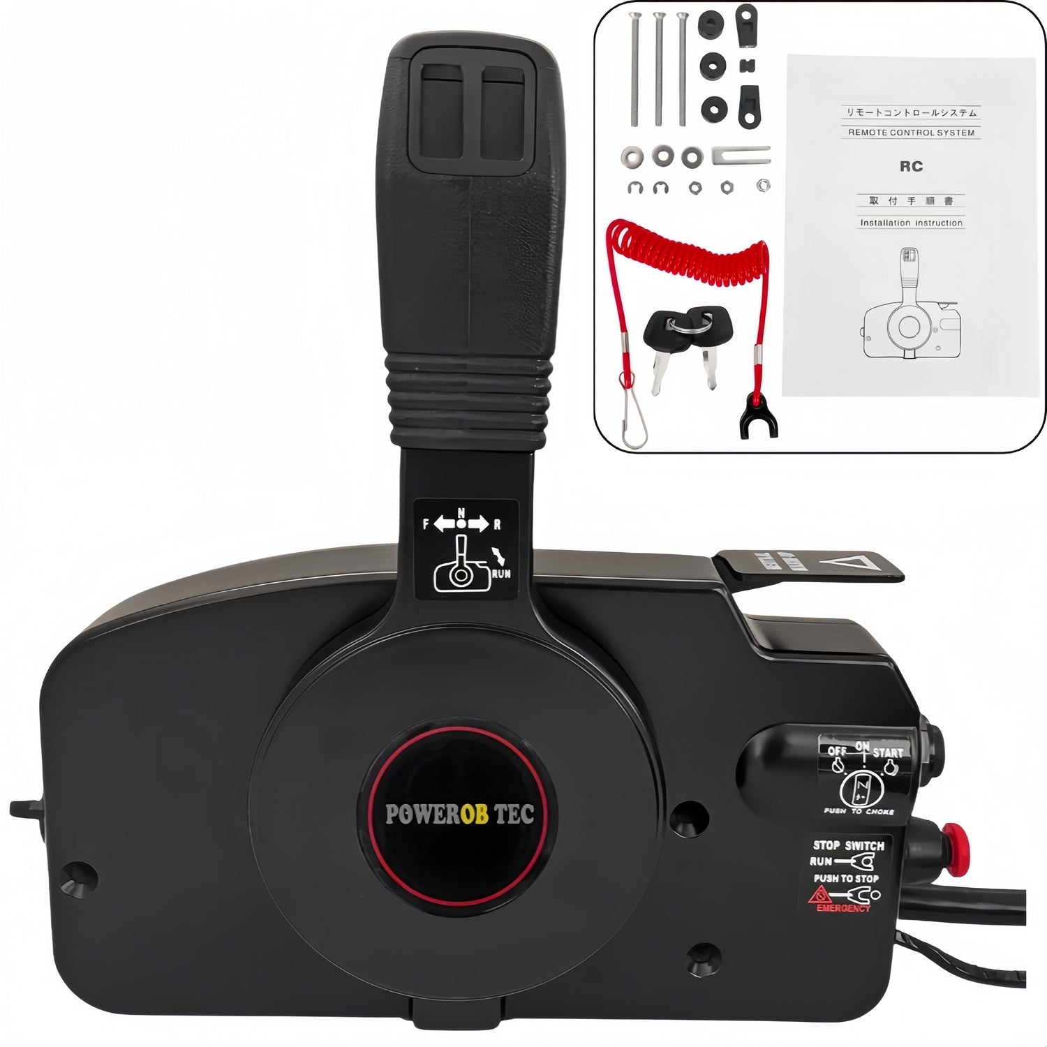 Tohatsu Outboard Motor Remote Control Box 3GFQ84340-01 Side Mounted 10PIN PUSH