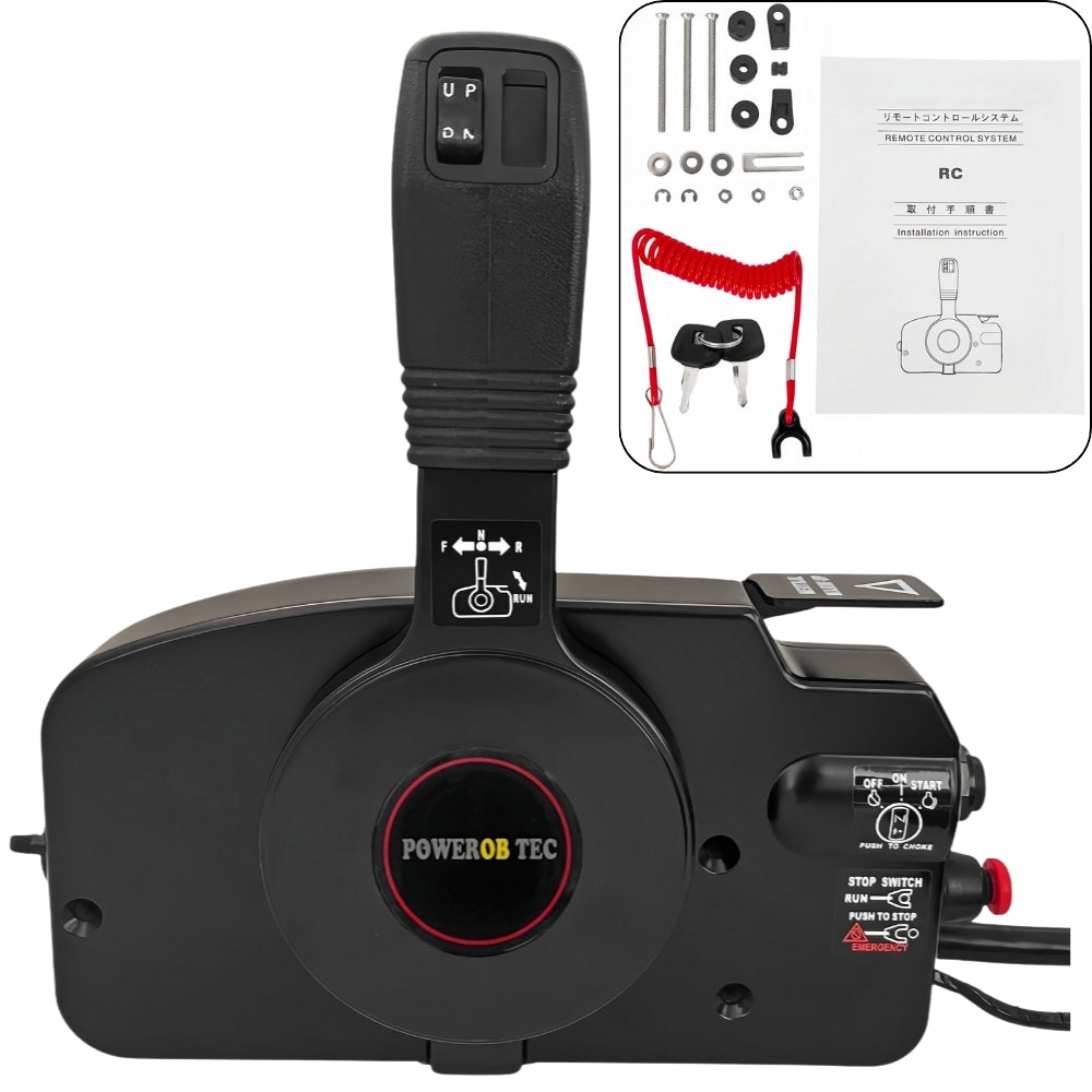 Tohatsu Outboard Motor Remote Control Box 3ACQ84330-01 Side Mounted 10PIN PUSH