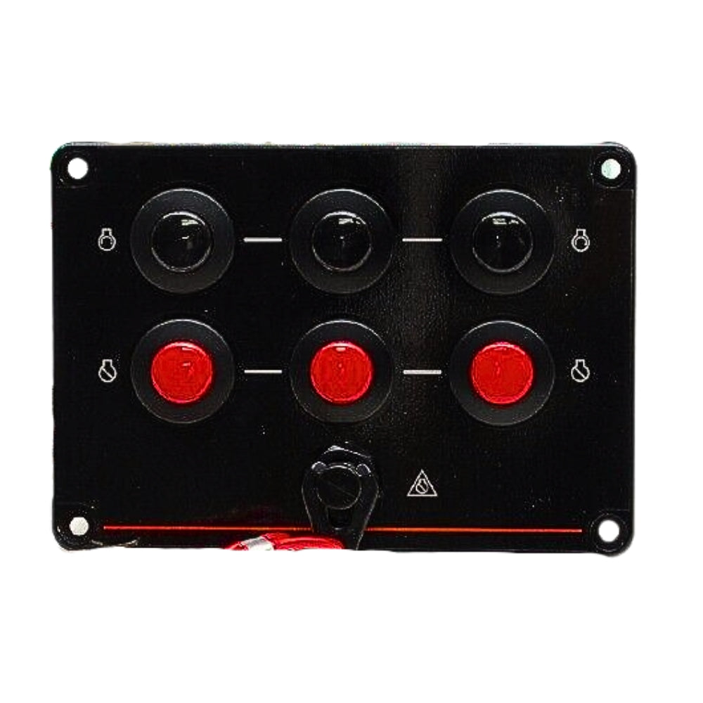 6X6-82570-20 Triple Engine Command Link Second Station Switch Panle for Yamaha Outboard