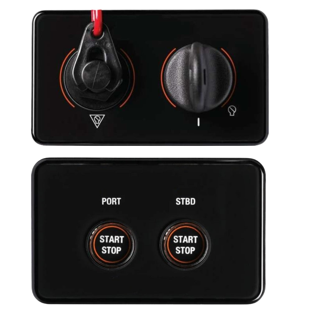 6X6-82570-50/60 Dual Twin Engine Command Link Second Station Switch Kit Assembly for Yamaha Outboard