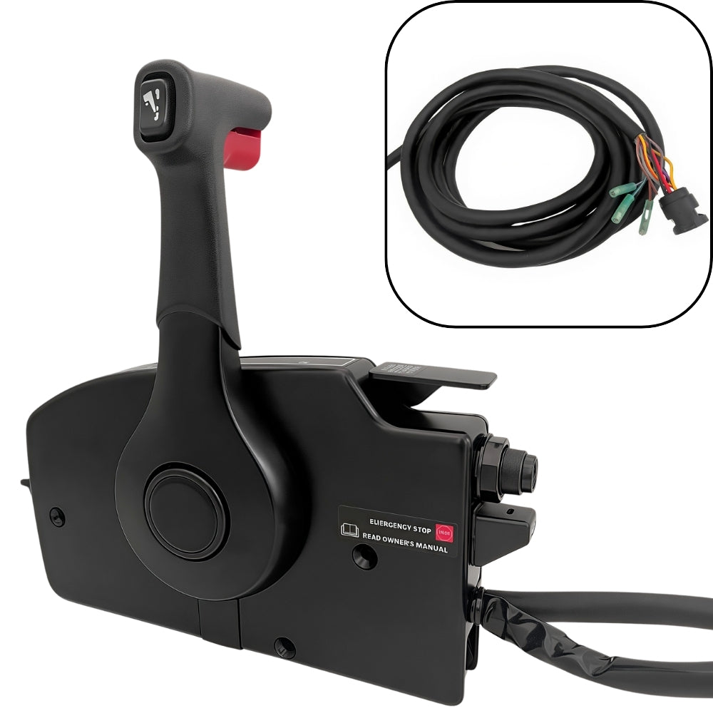Mercury Outboard Motor Remote Control Box 881170A11 Side Mounted Pull Right Hand Mirror Image