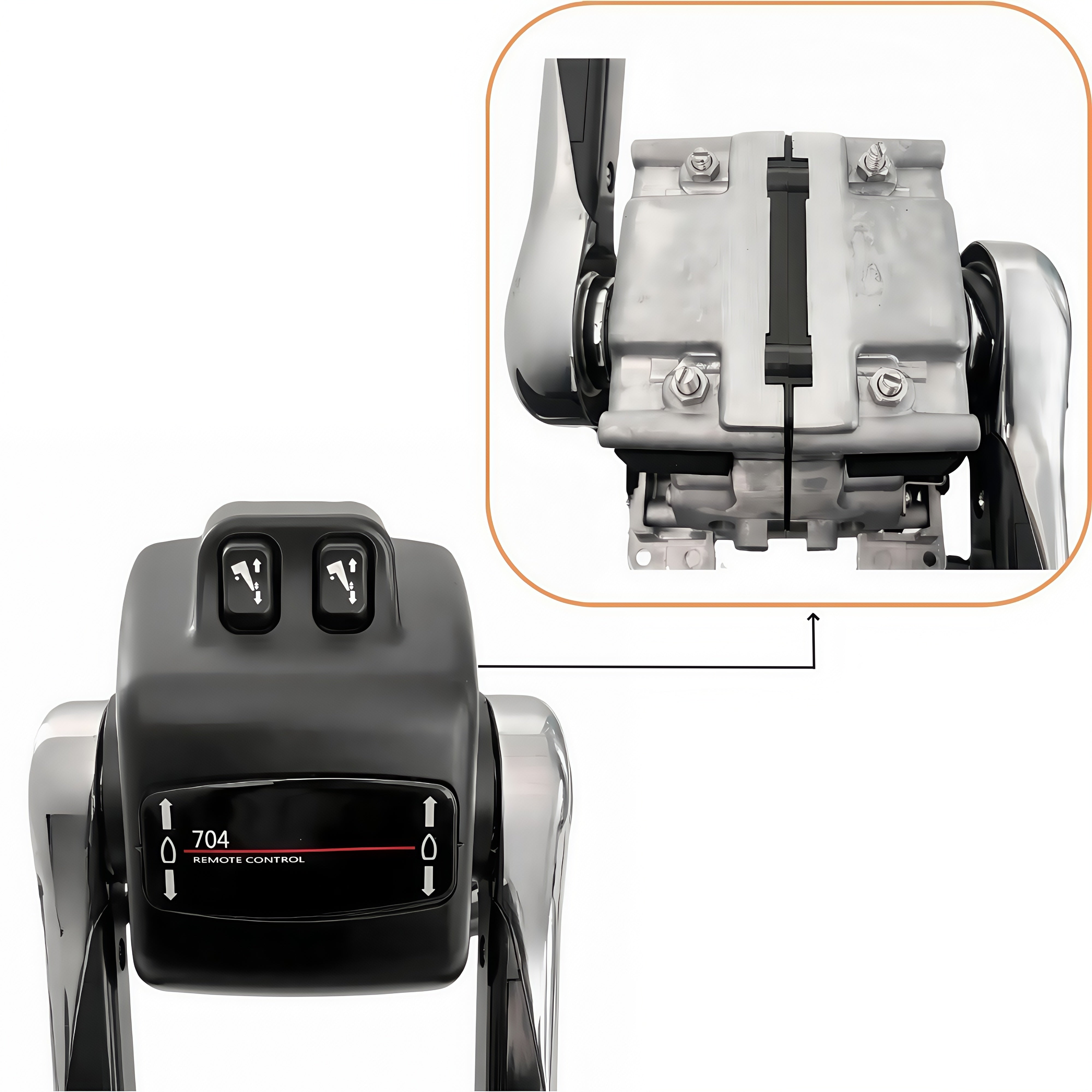Yamaha Outboard Motor Remote Control Box 704-48207-22 Top Mounted