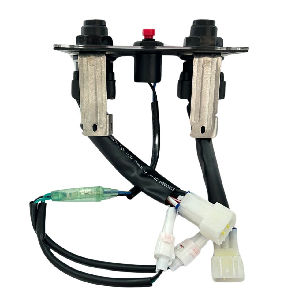 37100-96L22 Dual Twin Ignition & Key Switch Panel Assembly for Suzuki Outboard